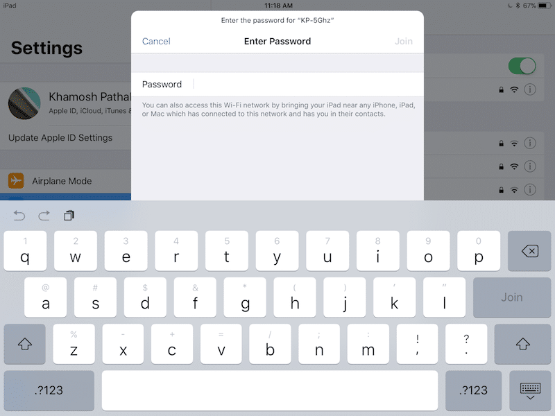 iOS 11 Share Wi-Fi Password 3
