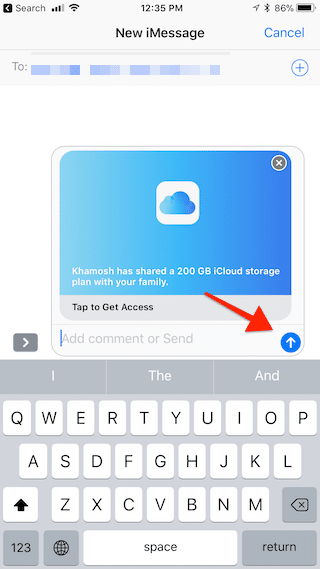 iOS 11 Share iCloud Storage With Family 10