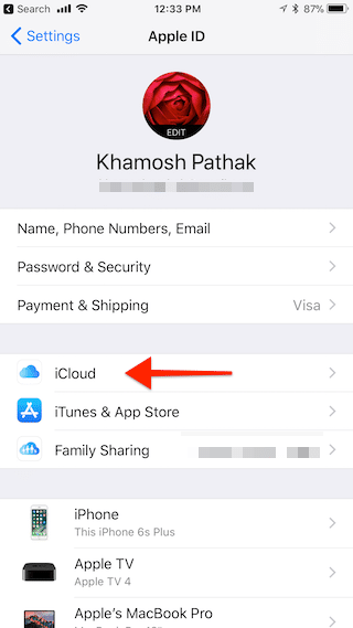 iOS 11 Share iCloud Storage With Family 2