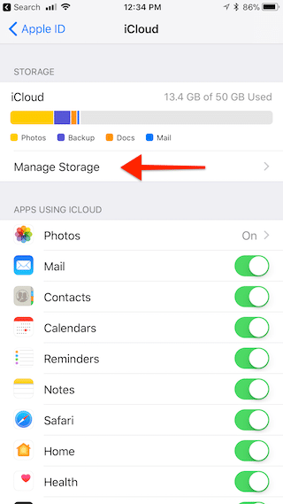 iOS 11 Share iCloud Storage With Family 3