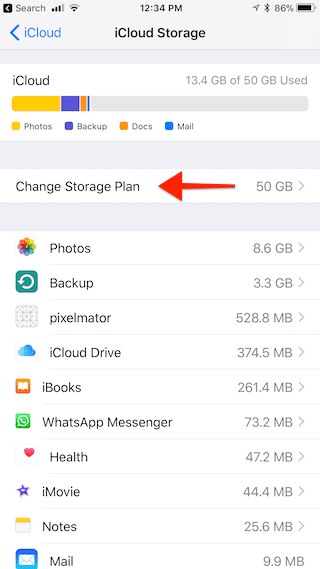 iOS 11 Share iCloud Storage With Family 4