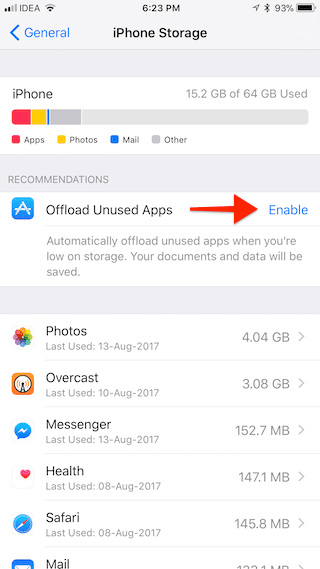 ios 11 offload unused apps 7