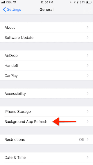 IOS 11 Disable Background App Refresh Cellular 2