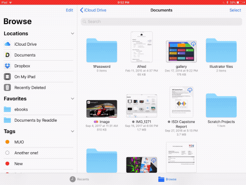 iOS 11 Files App Moving Files