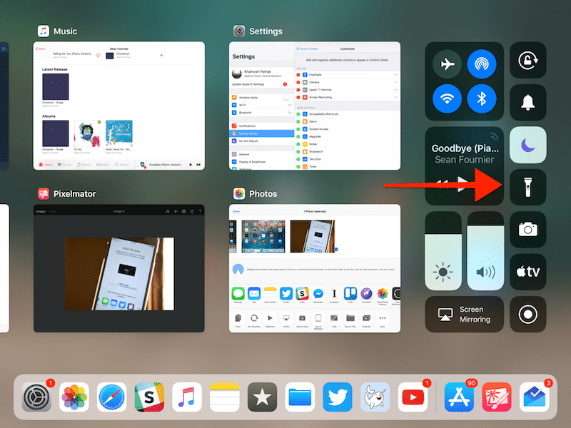 iOS 11 Flashlight iPad 2