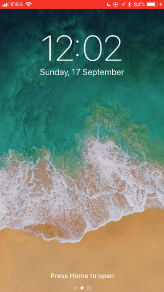 iOS 11 Lock screen Past Notifications