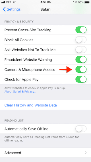 iOS 11 Safari Settings 3