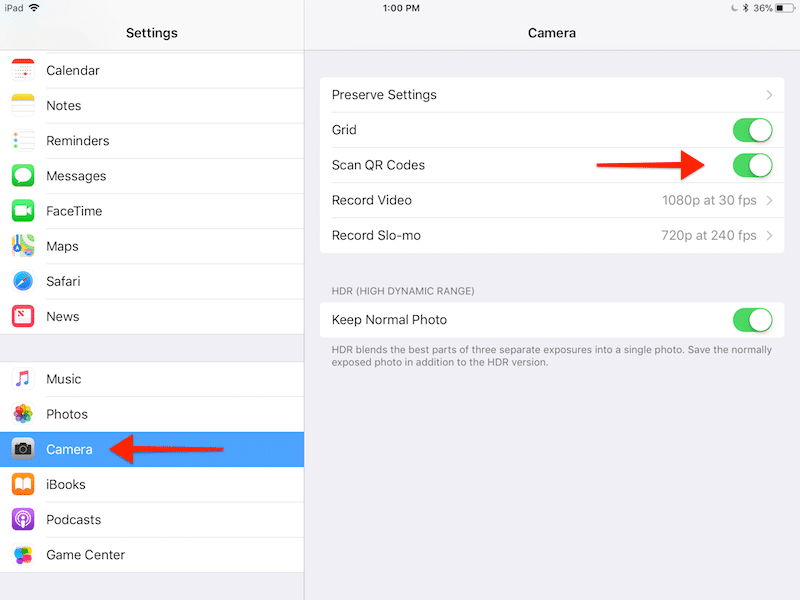iOS 11 Scan QR Codes Disable Feature