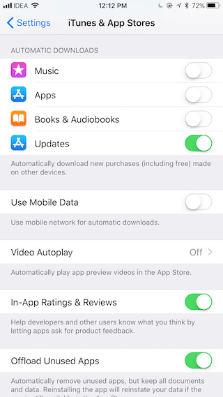iOS 11 reduce data usage 3