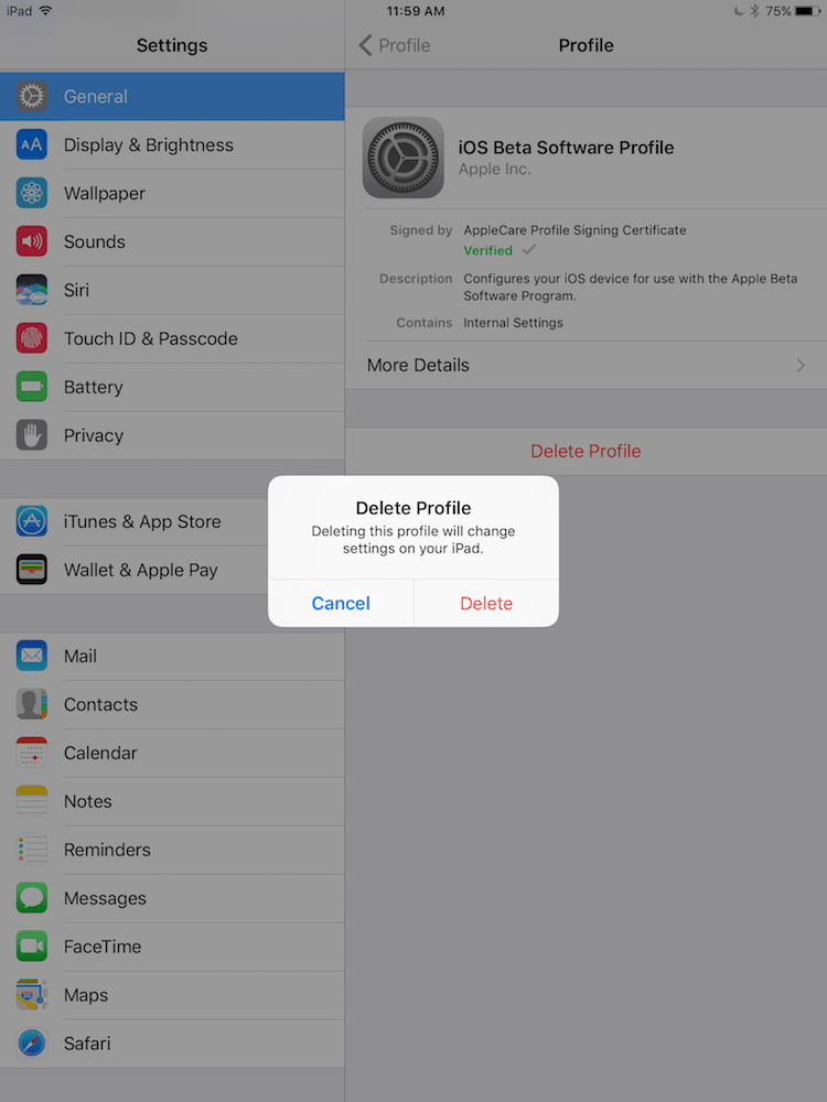 Not getting iOS 11.0.1 Update - Delete