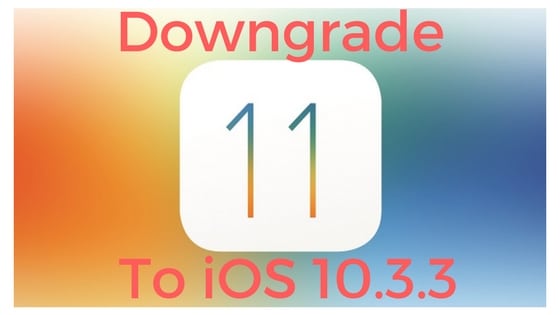 Downgrade iOS 11
