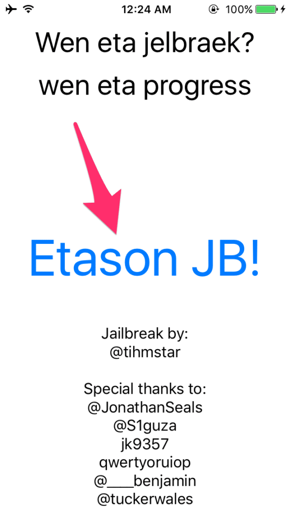 etasonjb ios 8.4.1 untether jailbreak