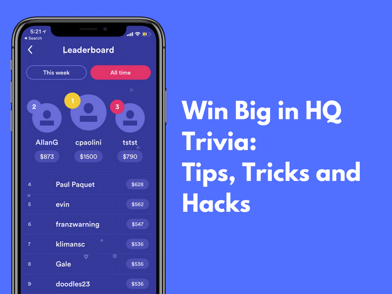 HQ Trivia Tips and Tricks