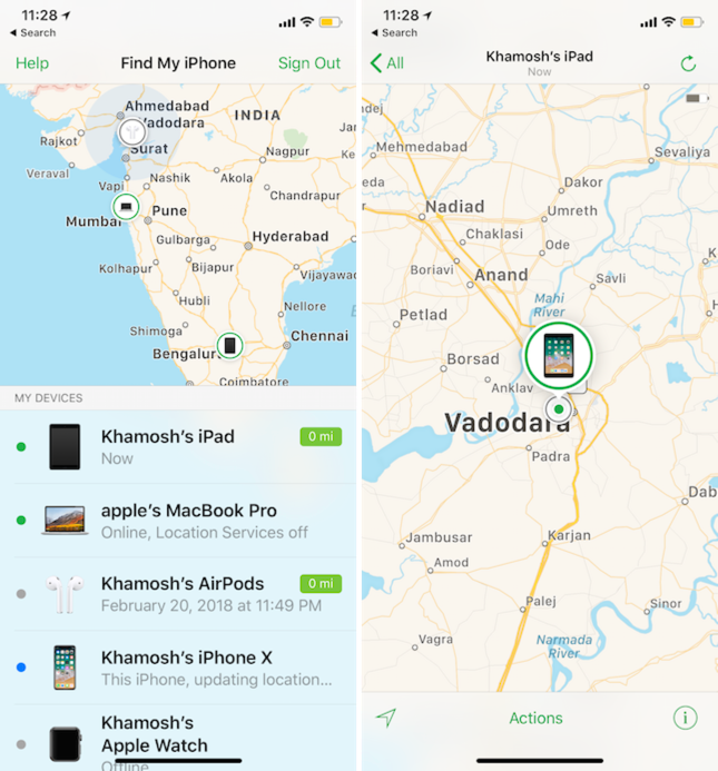 Find my iPhone app 4