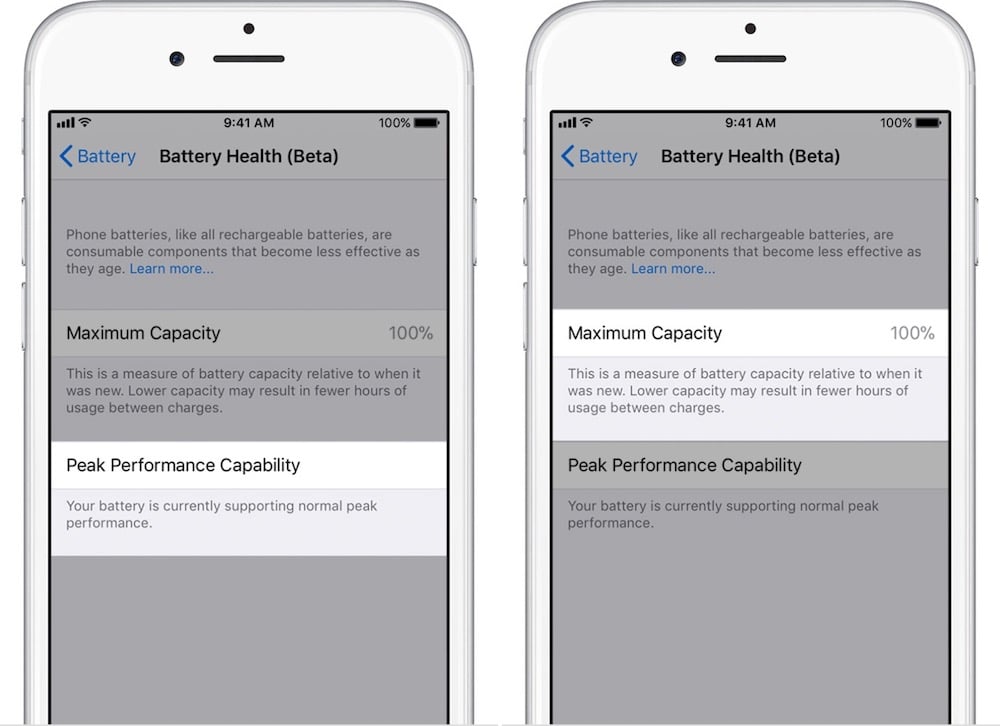 iOS 11.3 iPhone Battery Health Feature 1