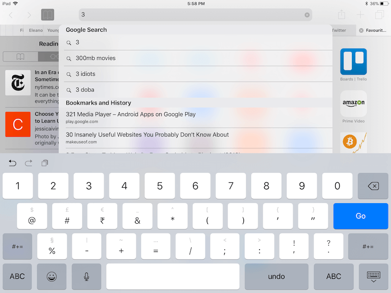 iPad Keyboard Shortcuts 1