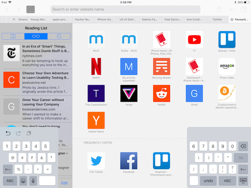 iPad Keyboard Shortcuts 2