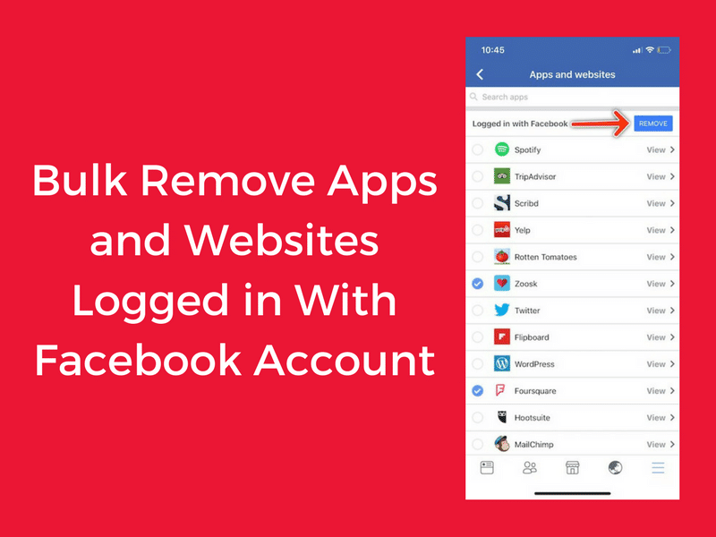 How to Bulk Remove Third-Party Apps and Websites Logged in With Your Facebook Account