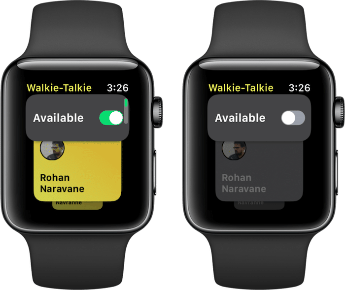 Apple Watch Walkie Talkie App watchOS 5 1