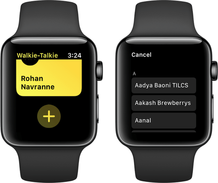 Apple Watch Walkie Talkie App watchOS 5 2