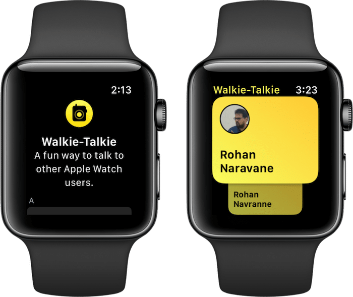 Apple Watch Walkie Talkie App watchOS 5 4