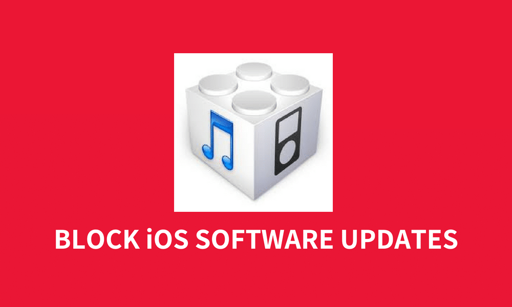 Block iOS Firmware Updates