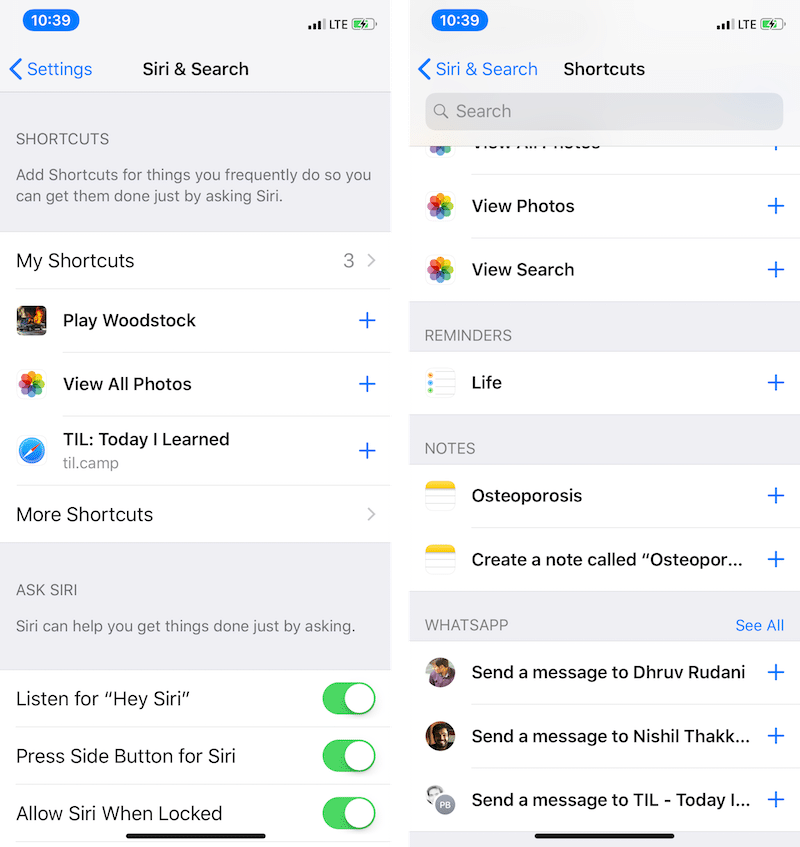 iOS 12 Siri Shortcuts Settings 3