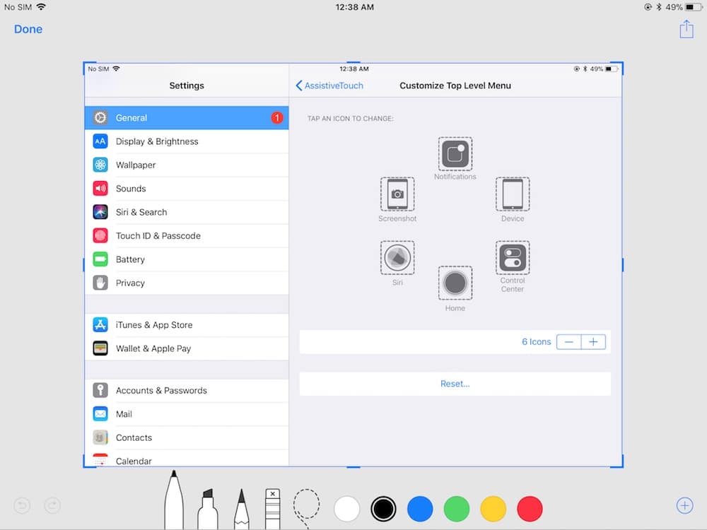Crop Screenshot - iPad