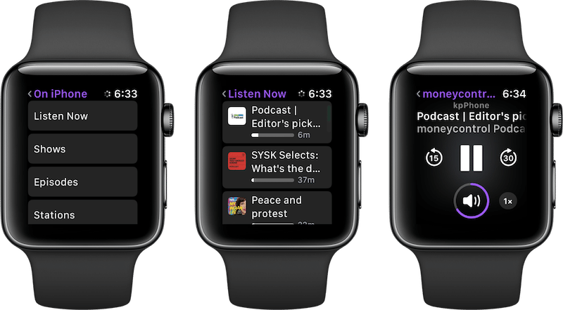 Apple Watch Podcasts App watchOS 5 2
