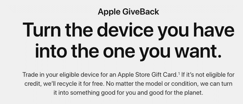 Apple GiveBack