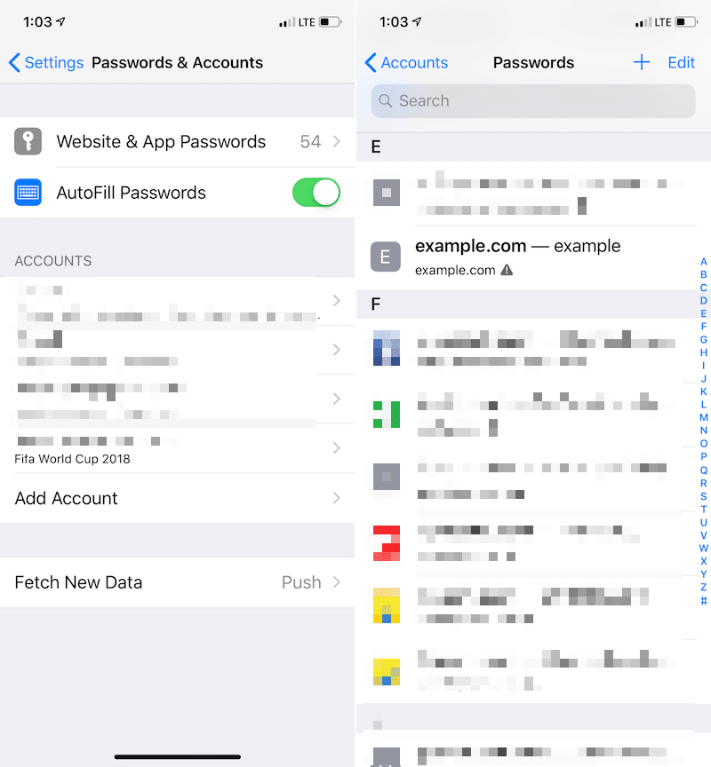 iOS 12 AirDrop Share Password 1