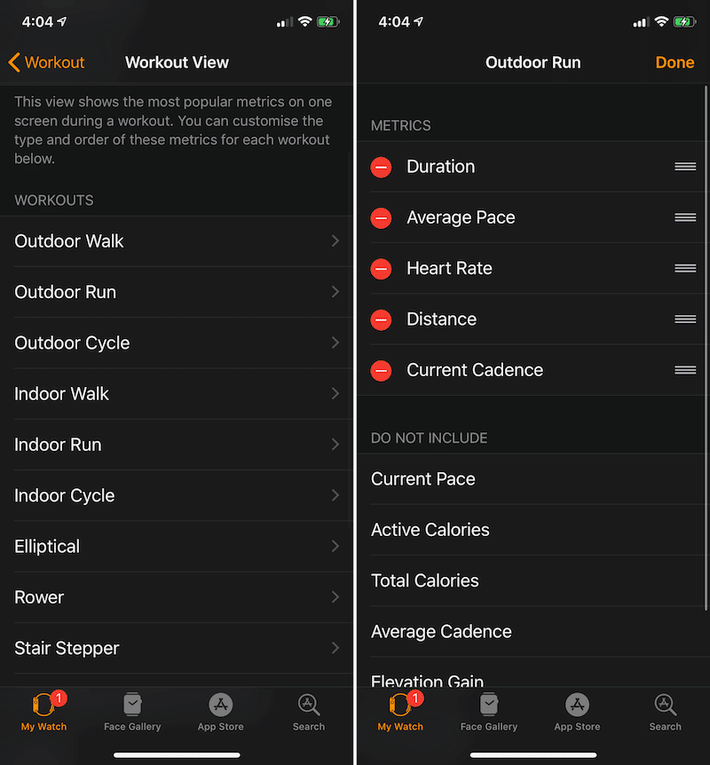 watchOS 5 Add Cadence Workouts