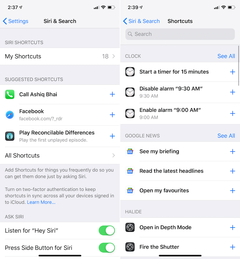 iOS 12 Create Siri Shortcuts App 4