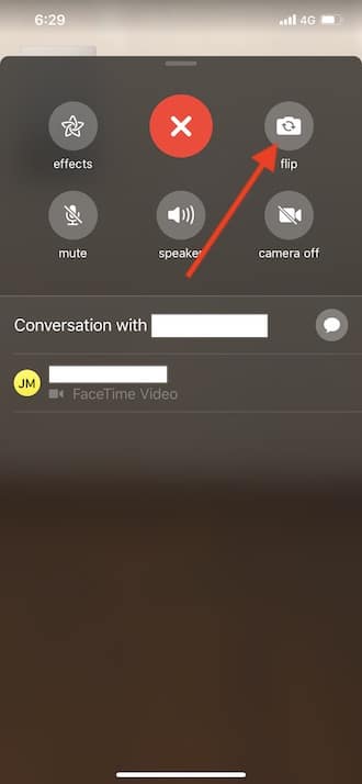 FaceTime - Flip camera
