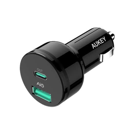 Aukey USB C PD Car Charger