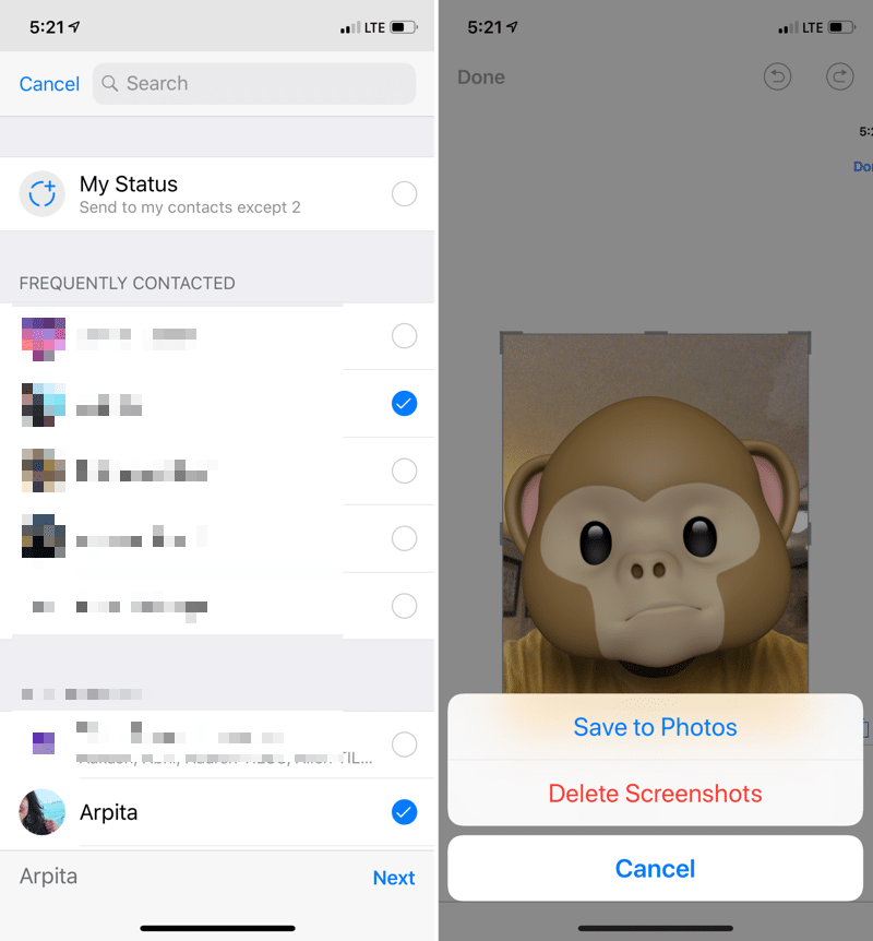 How to Share Animoji or Memoji With Any App iPhone 5