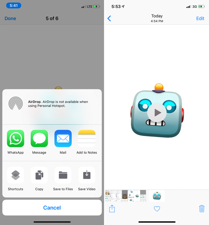 How to Share Animoji or Memoji With Any App iPhone 7