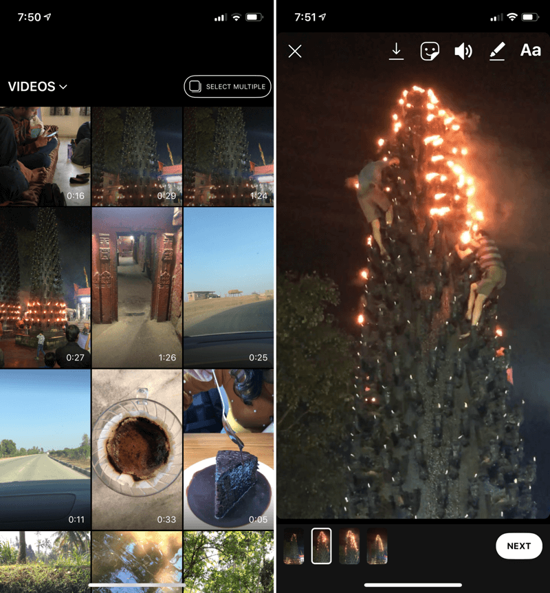 Instagram Stories Video Longer 15 Seconds iPhone 1