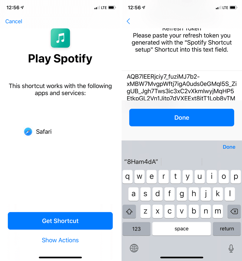 Spotify Siri Shortcuts for iPhone 4