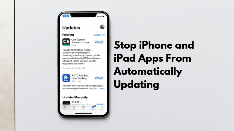Stop iPhone Apps Automatically Updating Featured