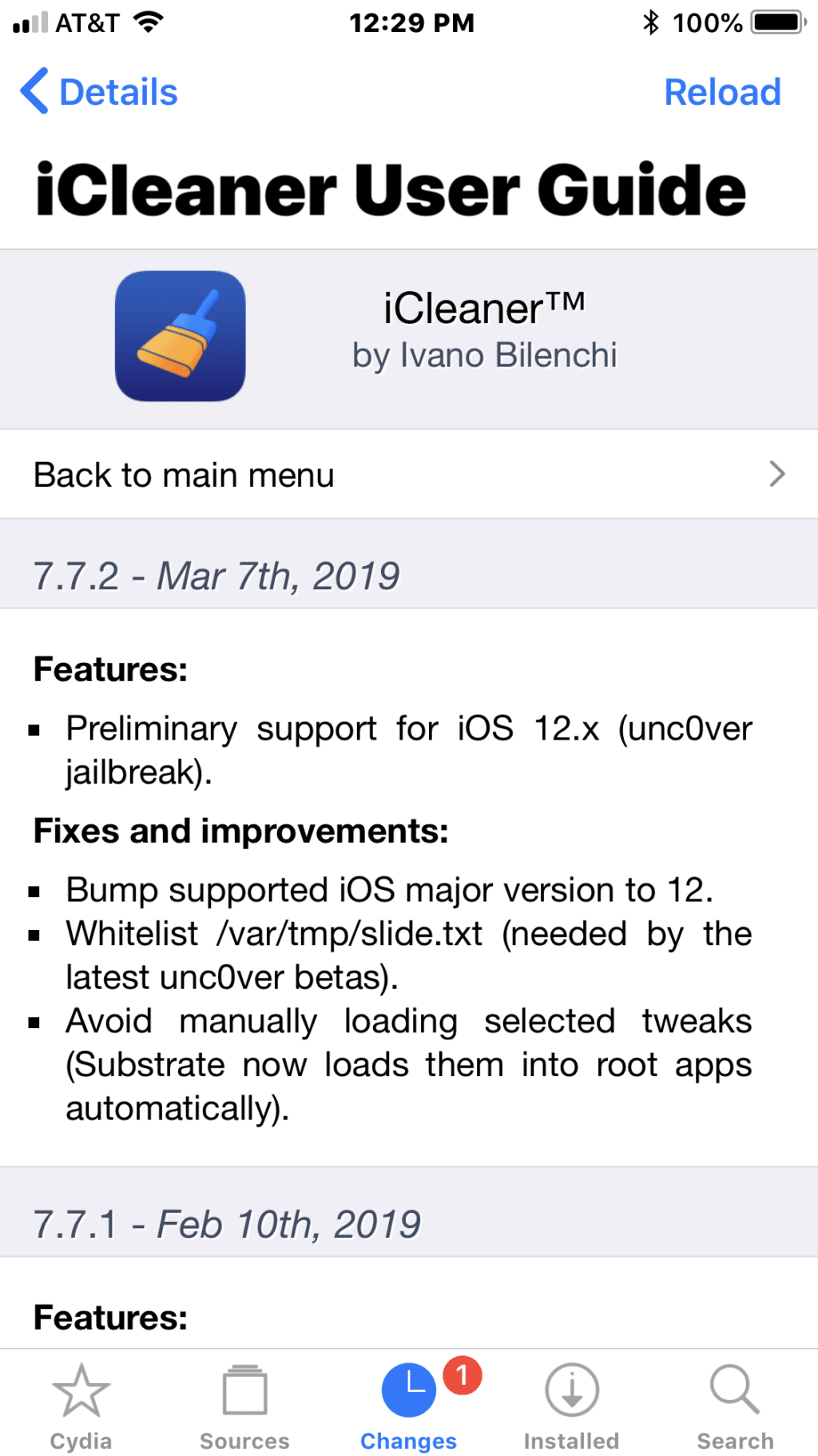 iCleaner Pro iOS 12 update
