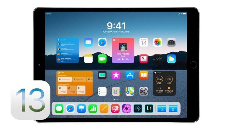 iOS 13 iPad Home Screen