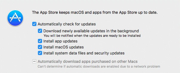 macOS Check for Updates