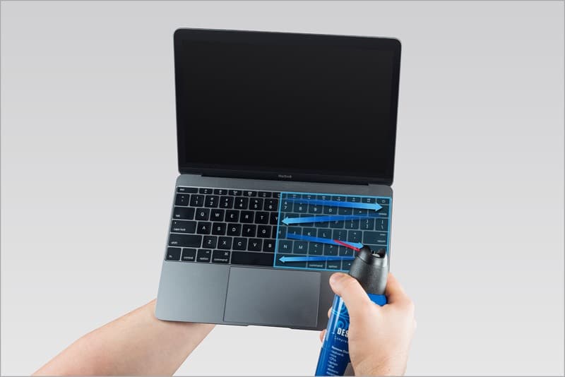 Cleaning MacBook Keyboard Dust 2