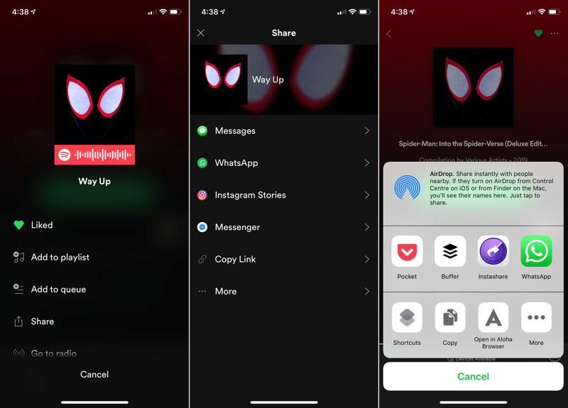 Open Spotify Links in Apple Music Shortcuts 2