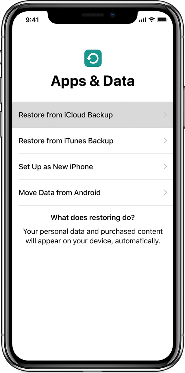 Restore Data from Old iPhone
