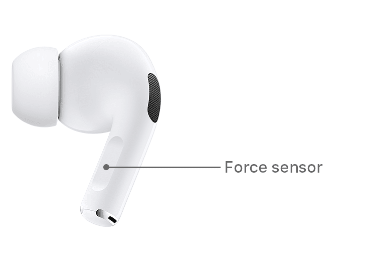 AirPods Force Sensor - Active Noise Cancellation & Transparency modes