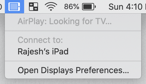 Using iPad as External Display with Mac