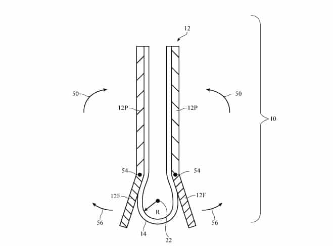 Apple Foldable Screen Phone Patent Hinge Bowed Out Fold Mechanism
