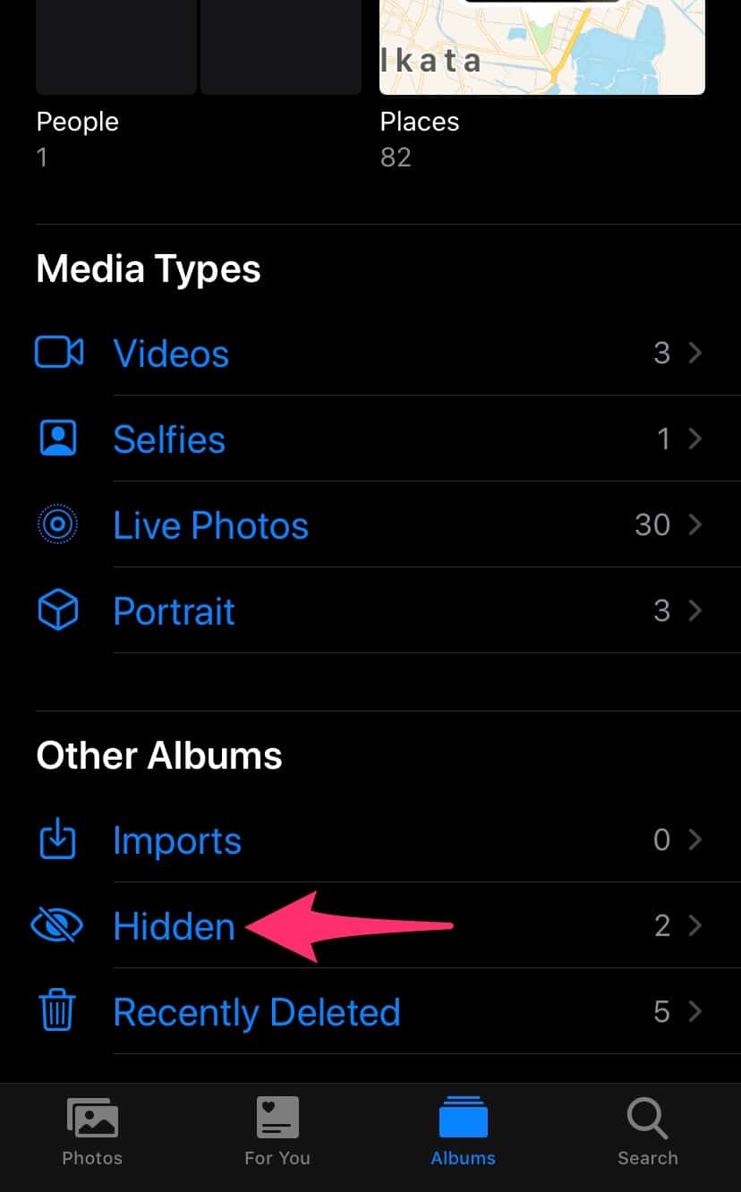 Hide iPhone Photos